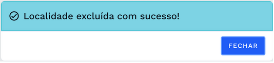 Caixa de diálogo de sucesso