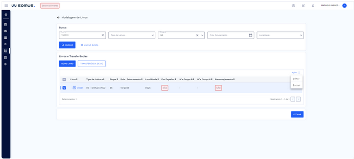 Ações disponíveis - livro